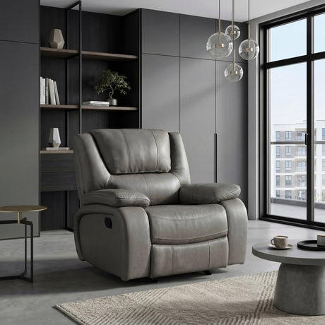 Ellicott Gray Reclining Chair from Homelegance - Luna Furniture