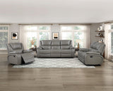 Ellicott Gray Reclining Living Room Set from Homelegance - Luna Furniture