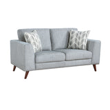 Broadway Grayish Blue Loveseat from Homelegance - Luna Furniture