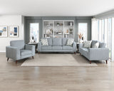 Broadway Grayish Blue Loveseat from Homelegance - Luna Furniture
