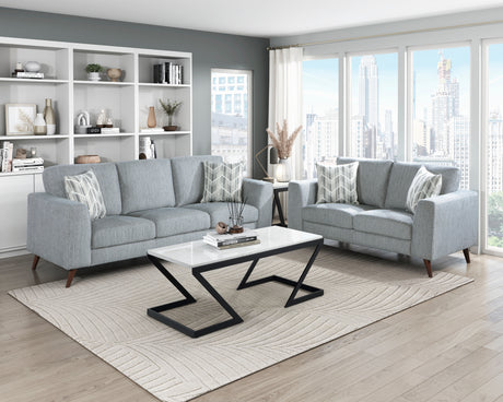 Broadway Grayish Blue Living Room Set from Homelegance - Luna Furniture