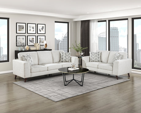 Broadway Silver Cloud Loveseat from Homelegance - Luna Furniture