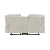 Ellicott Gray Double Reclining Sofa from Homelegance - Luna Furniture