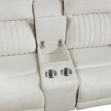 Ellicott Gray Double Reclining Sofa from Homelegance - Luna Furniture