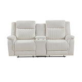 Ellicott Gray Double Reclining Sofa from Homelegance - Luna Furniture