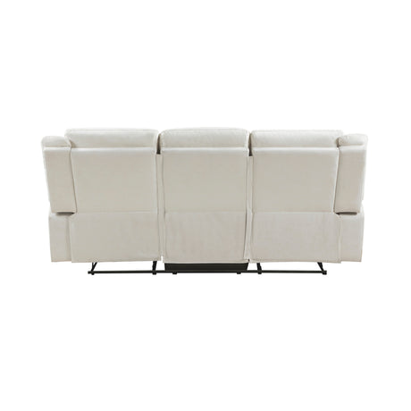 Ellicott Gray Double Reclining Sofa from Homelegance - Luna Furniture