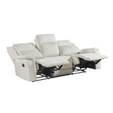 Ellicott Gray Double Reclining Sofa from Homelegance - Luna Furniture