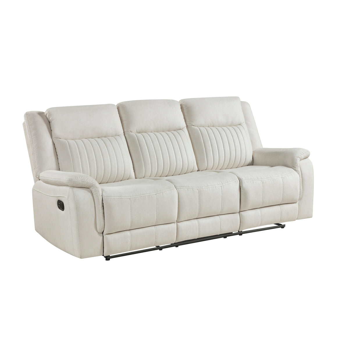 Ellicott Gray Double Reclining Sofa from Homelegance - Luna Furniture