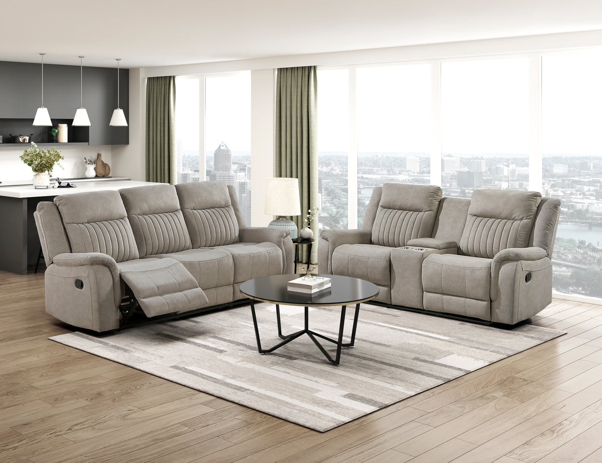 Dean Dove Double Reclining Sofa from Homelegance - Luna Furniture