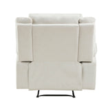 Dean Beige Reclining Chair from Homelegance - Luna Furniture
