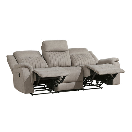 Dean Dove Double Reclining Sofa from Homelegance - Luna Furniture