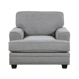 Dean Gray Double Reclining Sofa from Homelegance - Luna Furniture