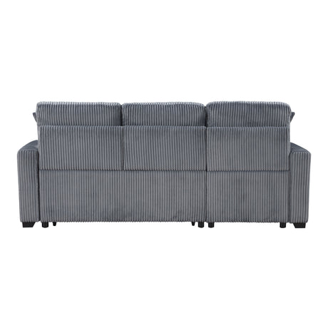Rhett Beige 3-Piece Reversible Sectional with Pull-out Bed and Hidden Storage from Homelegance - Luna Furniture