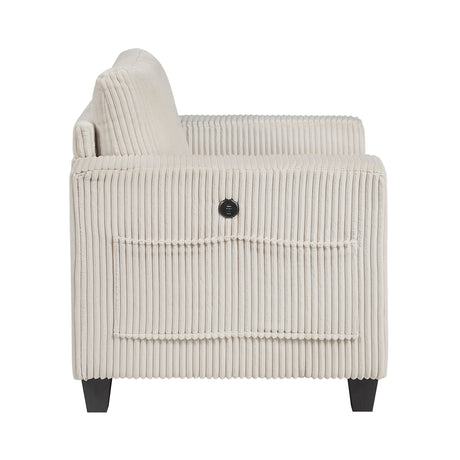 Walterboro Beige Chair with Storage Pouches from Homelegance - Luna Furniture