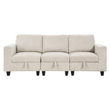9650NBE-3* (3)Sofa with Storage, Storage Pouches and Charging Ports from Homelegance - Luna Furniture
