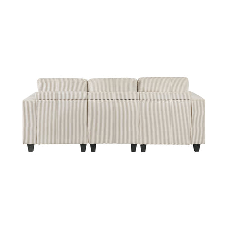 Walterboro Beige Corduroy Modular Living Room Set from Homelegance - Luna Furniture