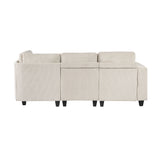 9650NBE*4SC (4)4-Piece Sectional with Storage, Storage Pouches and Charging Ports from Homelegance - Luna Furniture