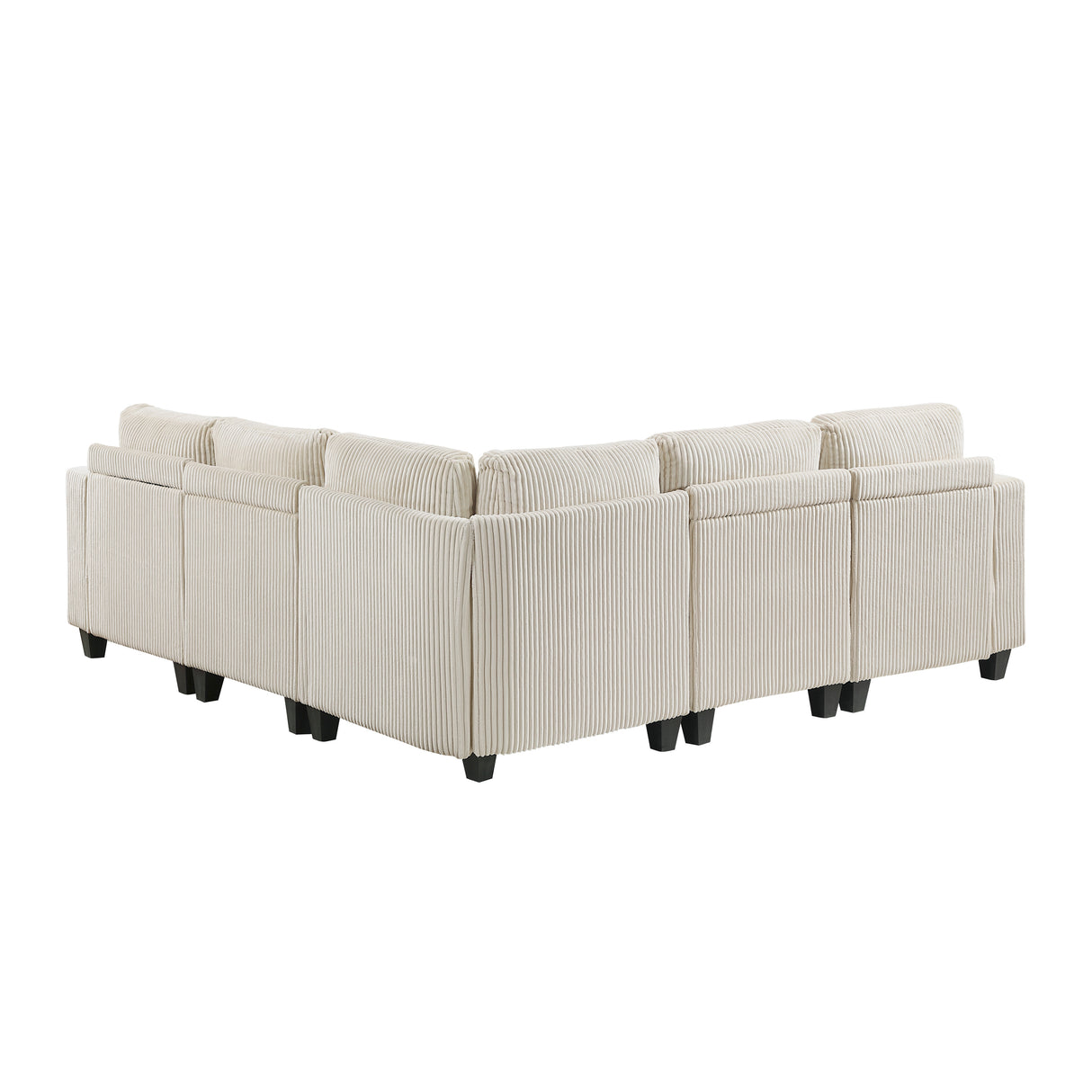 9650NBE*5SC (5)5-Piece Sectional with Storage, Storage Pouches and Charging Ports from Homelegance - Luna Furniture