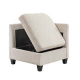 9650NBE*7SC (7)7-Piece Sectional with Storage, Storage Pouches and Charging Ports from Homelegance - Luna Furniture