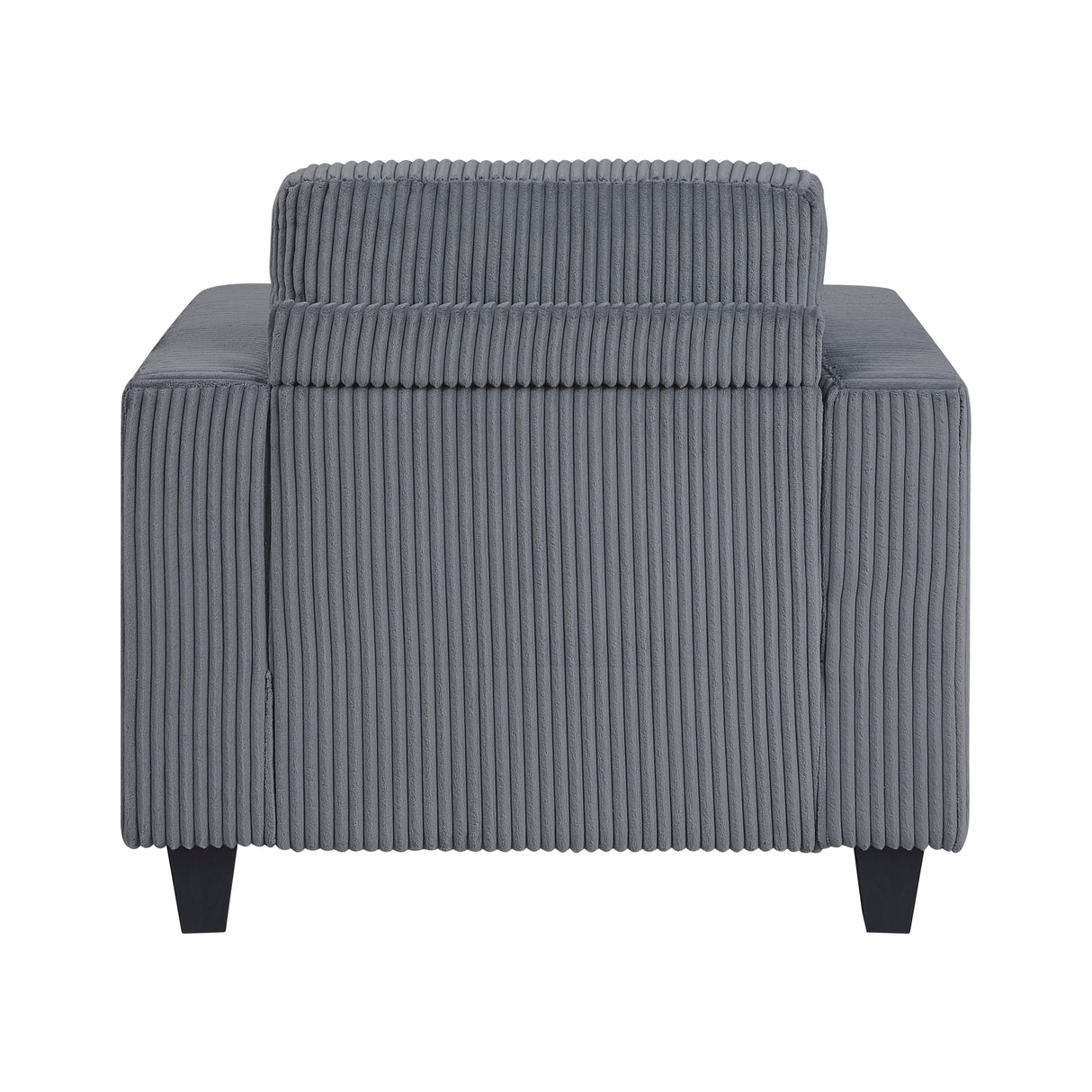 Walterboro Dark Gray Chair with Storage Pouches from Homelegance - Luna Furniture
