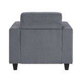 Walterboro Dark Gray Chair with Storage Pouches from Homelegance - Luna Furniture