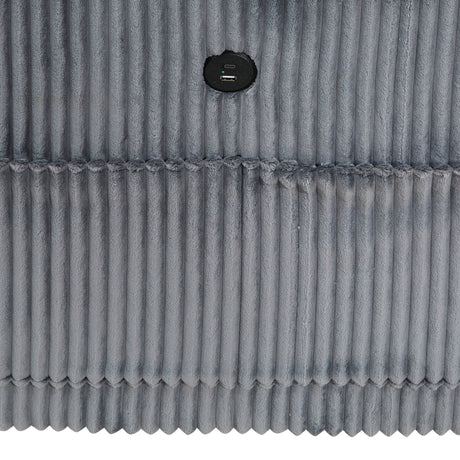 9650NDG*4SC (4)4-Piece Sectional with Storage, Storage Pouches and Charging Ports from Homelegance - Luna Furniture