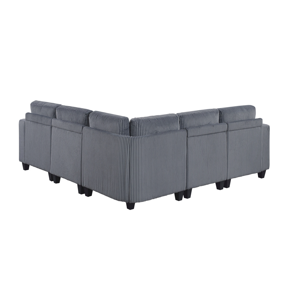 9650NDG*5SC (5)5-Piece Sectional with Storage, Storage Pouches and Charging Ports from Homelegance - Luna Furniture