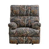 Charleston Camoflage Upholstered Glider Reclining Chair from Homelegance - Luna Furniture