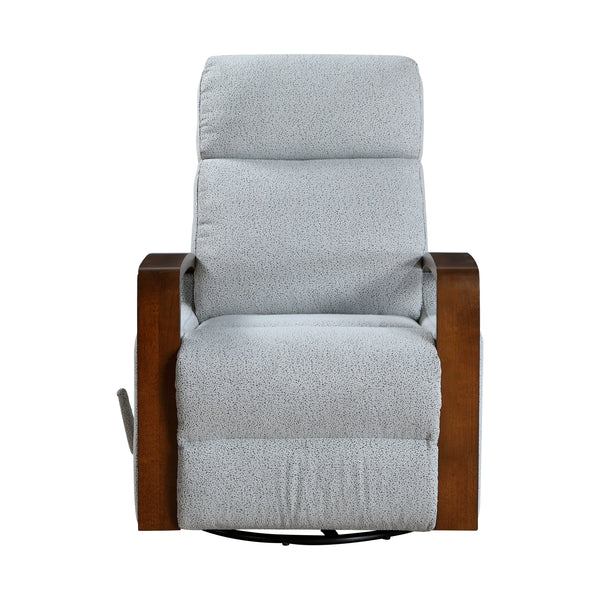 Margerie Gray Swivel Glider Reclining Chair