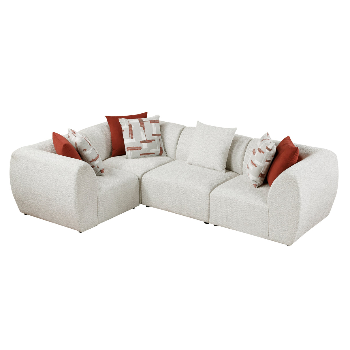Franz Beige Chenille 4-Piece Modular Sectional from Homelegance - Luna Furniture