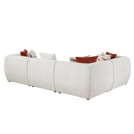 Franz Beige Chenille 4-Piece Modular Sectional from Homelegance - Luna Furniture