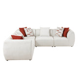 Franz Beige Chenille 3-Piece Modular Sofa