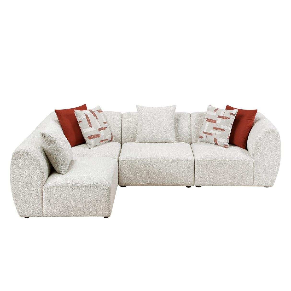 Franz Beige Chenille 4-Piece Modular Sectional from Homelegance - Luna Furniture