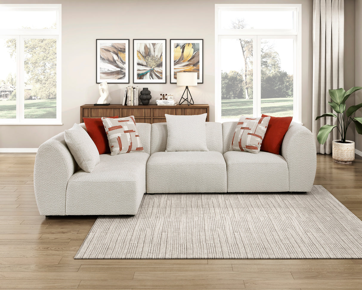 Franz Beige Chenille 4-Piece Modular Sectional from Homelegance - Luna Furniture
