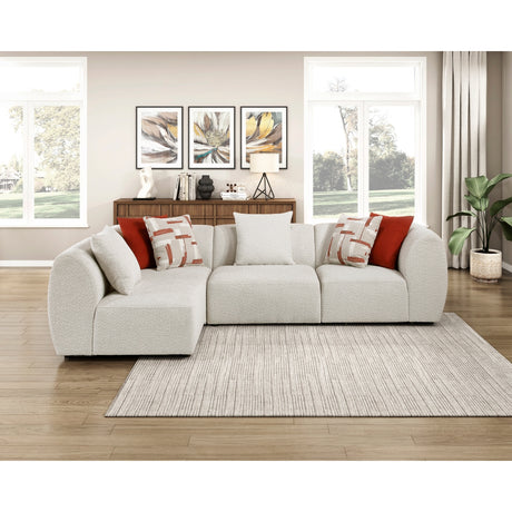 Franz Beige Chenille 4-Piece Modular Sectional from Homelegance - Luna Furniture