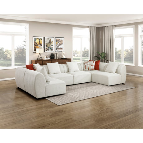 Franz Beige Chenille 6-Piece Modular Sectional from Homelegance - Luna Furniture
