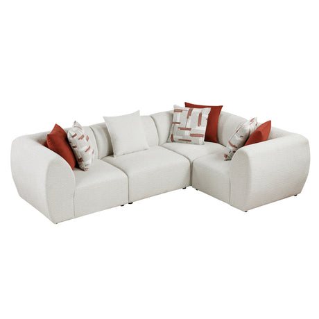 Franz Beige Chenille 4-Piece Modular Sectional from Homelegance - Luna Furniture