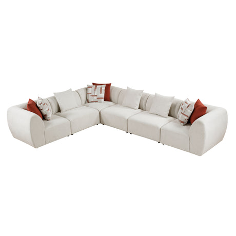 Franz Beige Chenille 6-Piece Modular Sectional from Homelegance - Luna Furniture