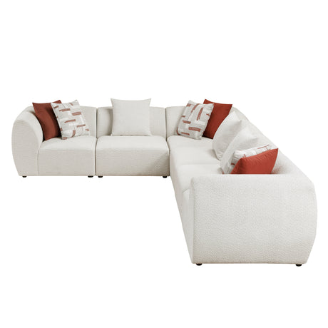 Franz Beige Chenille 6-Piece Modular Sectional from Homelegance - Luna Furniture