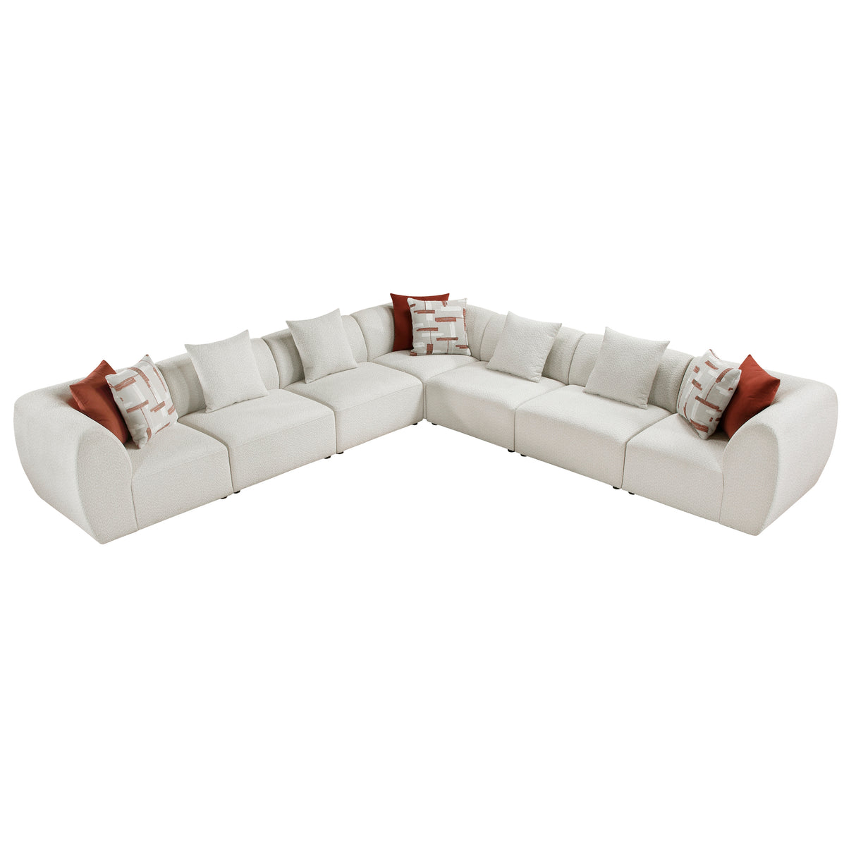 9669CN*73CR4AC (7)7-Piece Modular Sectional from Homelegance - Luna Furniture