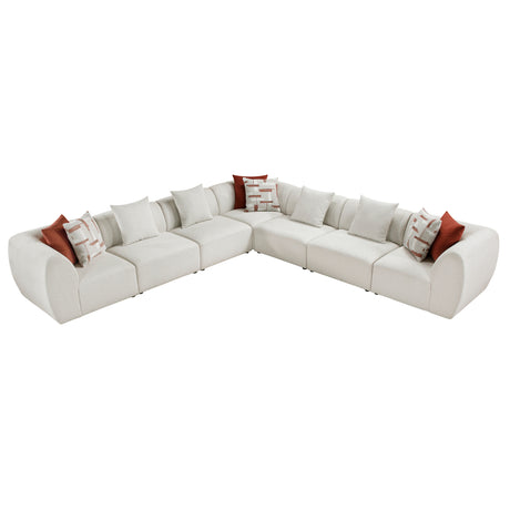 Franz Beige Chenille 7-Piece Modular Sectional from Homelegance - Luna Furniture