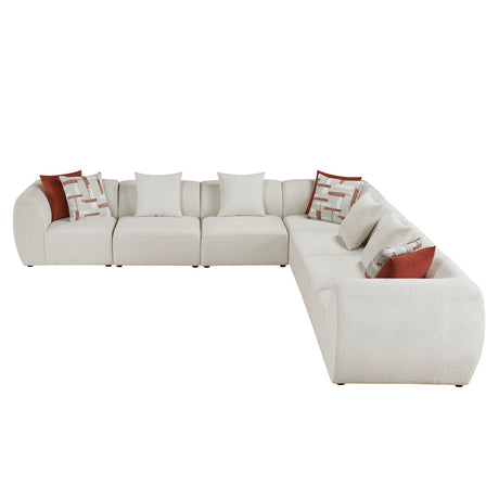 Franz Beige Chenille 7-Piece Modular Sectional from Homelegance - Luna Furniture
