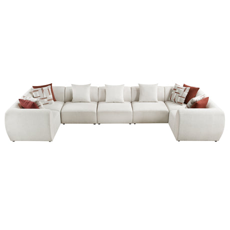 Franz Beige Chenille 7-Piece Modular Sectional from Homelegance - Luna Furniture