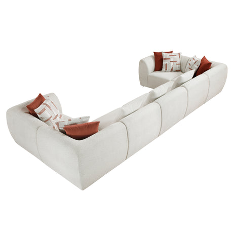 Franz Beige Chenille 7-Piece Modular Sectional from Homelegance - Luna Furniture