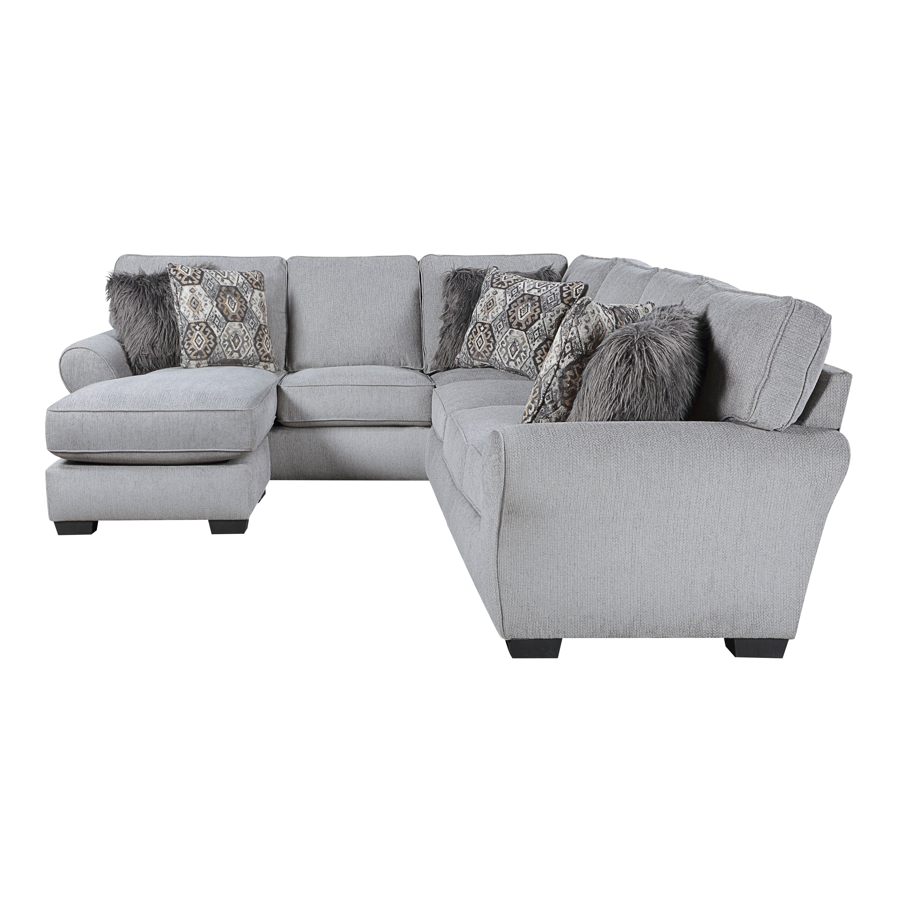 Kieran Gray 2-Piece Reversible Sectional – Luna Furniture