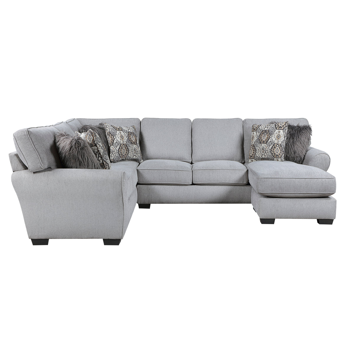 Kieran Gray 2-Piece Reversible Sectional from Homelegance - Luna Furniture
