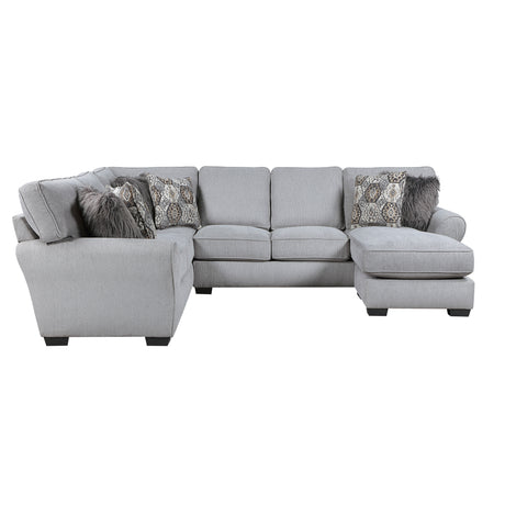 Kieran Gray 2-Piece Reversible Sectional from Homelegance - Luna Furniture