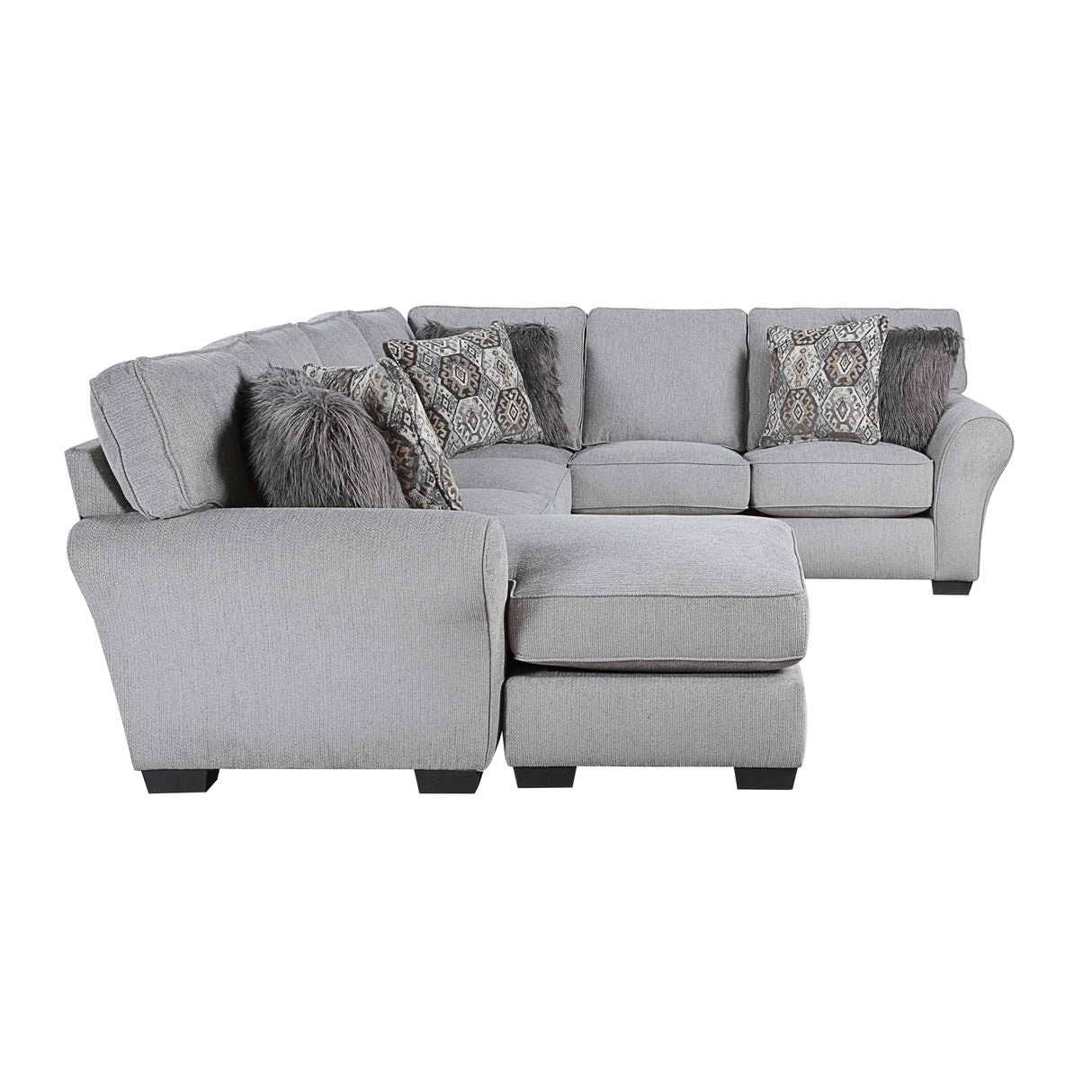 Kieran Gray 2-Piece Reversible Sectional from Homelegance - Luna Furniture