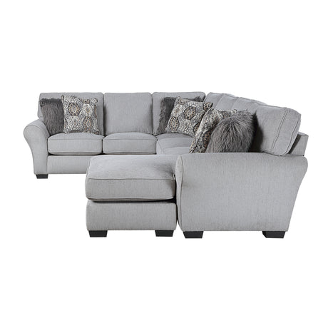 Kieran Gray 2-Piece Reversible Sectional from Homelegance - Luna Furniture