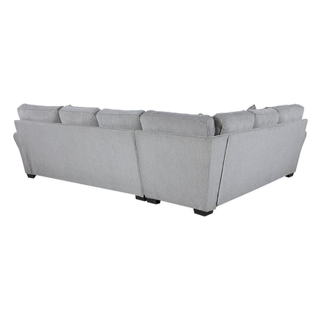 Kieran Gray 2-Piece Reversible Sectional from Homelegance - Luna Furniture